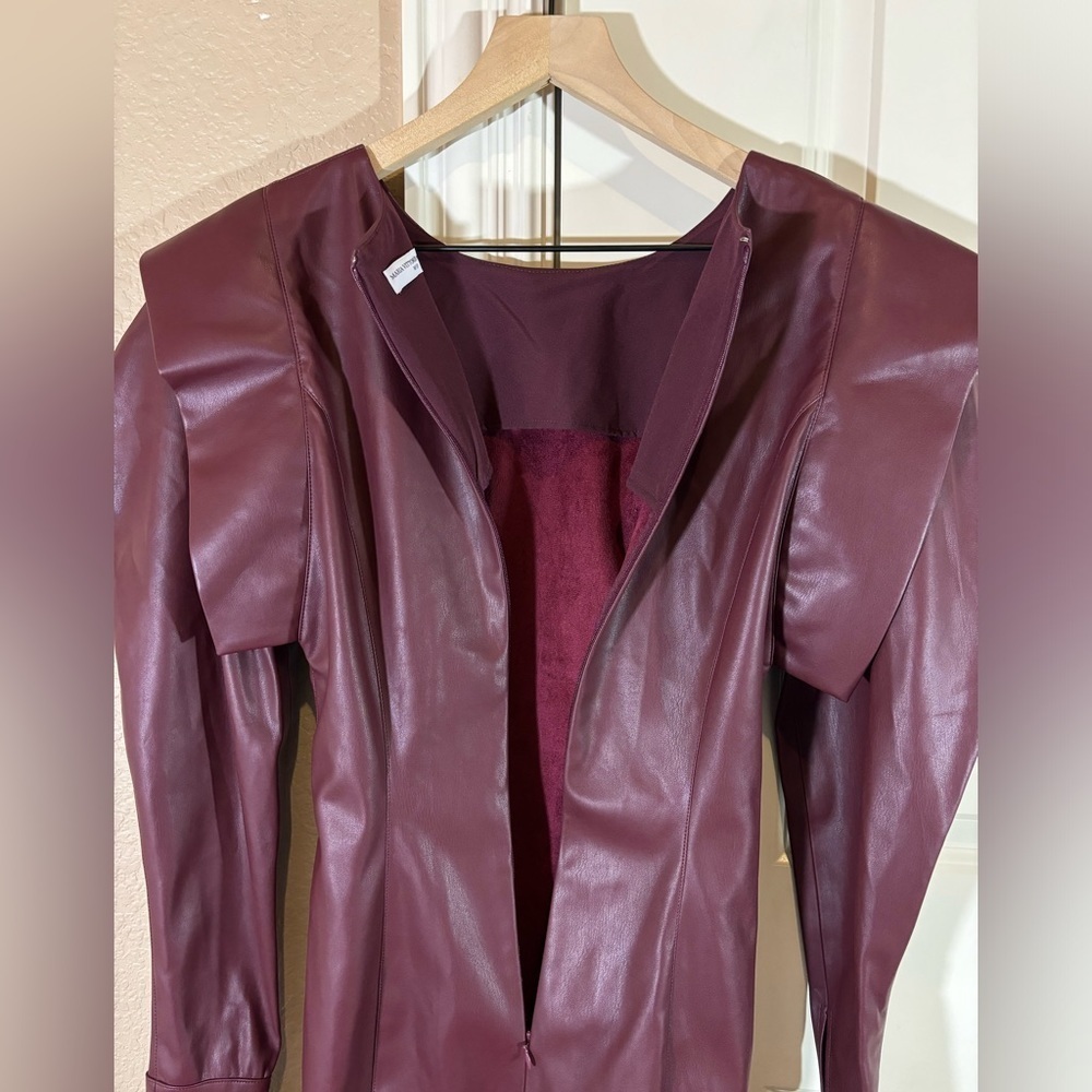 NWOT MVP Faux Leather Dress - Picture 15 of 15